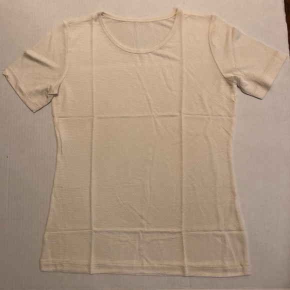 Silk Stretch Jacquard S/S TShirt NWOT - Picture 1 of 5